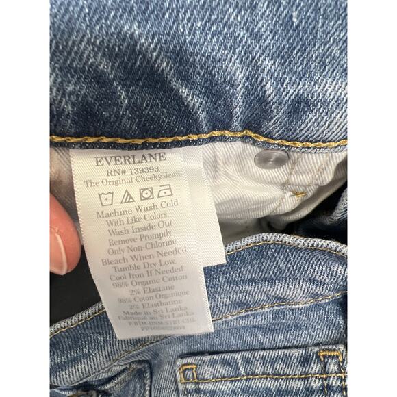 Everlane The Original Cheeky Jean Organic Cotton Medium Blue Wash size 29 Reg - Picture 7 of 9